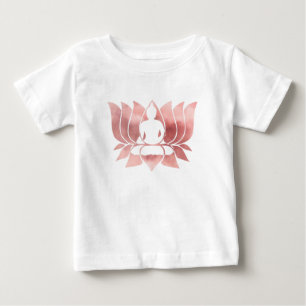 Roos Gold Waterverf Textuur Boeddha Meditation Zen