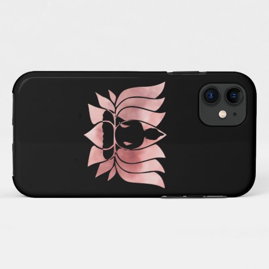 Roos Gold Waterverf Textuur Boeddha Meditation Zen Case-Mate iPhone Case (Achterkant (horizontaal))