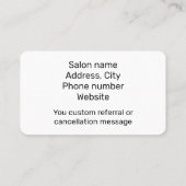 Roos Gold-Waterverf Visitekaartje (Achterkant)