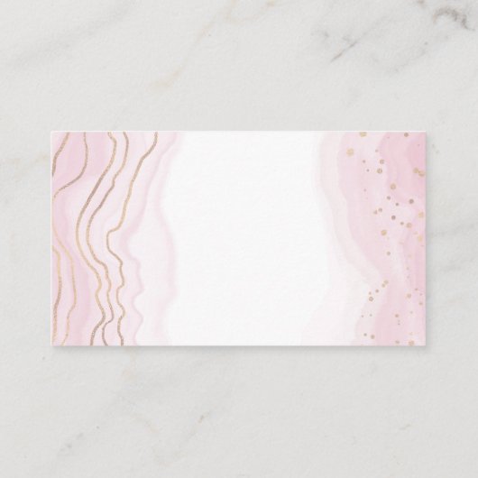 Roos Gold Waterverf Visitekaartje (Achterkant)