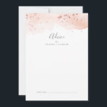 Roos Gold Waterverf Wedding Advieskaart<br><div class="desc">Deze roos gouden waterverf huwelijksadvieskaart is perfect voor een elegante bruiloft en kan voor elk evenement worden gebruikt. Het grillige ontwerp is voorzien van een neutrale, wazige roze waterverf met een prachtige, faux roos goudglitter. Deze advieskaarten kunnen worden gebruikt als alternatief voor een huwelijksreceptie, -vrijgezellenfeest, -baby shower of -graduatie. Geef...</div>