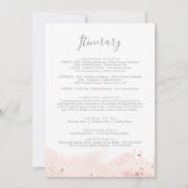 Roos Gold Waterverf Welkomstbrief & reisroute (Achterkant)