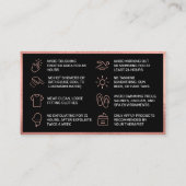 Roos Gold Waxing Aftercare Card Visitekaartje (Achterkant)