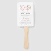 Roos Gold We gaan een bruiloft organiseren Handwaaier (Voorkant)