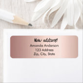 Roos Gold We hebben een nieuw retouradres verplaat Etiket (Insitu)