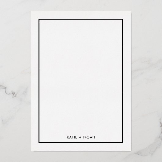 Roos Gold Weddenfoto Foto: Hartelijk dank Folie Uitnodiging (Achterkant)