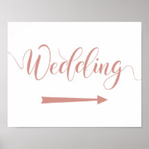 Roos Gold Wedding Arrow Teken Rechts