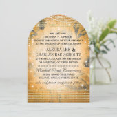 Roos Gold Wedding Chalkboard onder de sterren Kaart (Staand voorkant)
