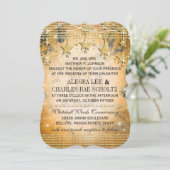 Roos Gold Wedding Chalkboard onder de sterren Kaart (Staand voorkant)