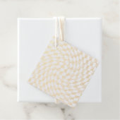 Roos Gold Wedding Collectie Chekered Bedankjes Labels (Met doos)