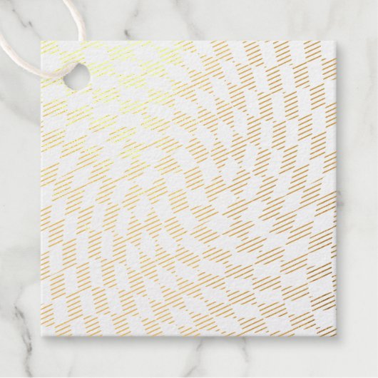 Roos Gold Wedding Collectie Chekered Bedankjes Labels (Voorkant)