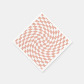 Roos Gold Wedding Collectie Chekered Servet (Hoek)