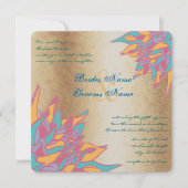 Roos Gold Wedding Colors Kaart (Voorkant)