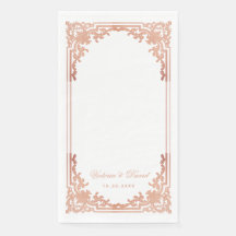 Roos Gold Wedding Elegant  Antiek Script