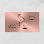 Roos Gold Wedding Event Planner Visitekaartje (Voorkant)