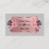 Roos Gold Wedding Event Planner Visitekaartje (Voorkant)