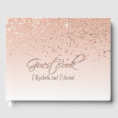 Roos Gold Wedding Guest Book Gastenboek (Voorkant)