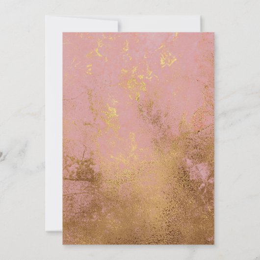 Roos Gold Wedding Save the Date (Achterkant)