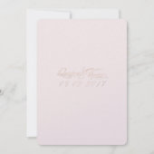 Roos Gold Wedding-uitnodigingen Kaart (Voorkant)