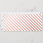 Roos Gold Wedding Wereldkaart Invitati Kaart (Achterkant)