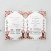 Roos Gold Western Charro Quinceañera Programma (Binnen)