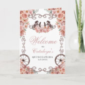 Roos Gold Western Charro Quinceañera Programma (Voorkant)