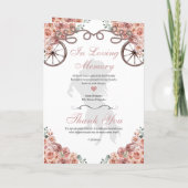 Roos Gold Western Charro Quinceañera Programma (Achterkant)