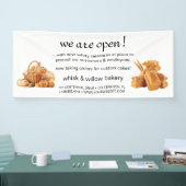 Roos Gold Whisk Bakery Business ReOpening Spandoek (Beurs)