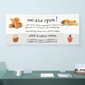 Roos Gold Whisk Bakery Business ReOpening Spandoek (Beurs)