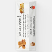 Roos Gold Whisk Bakery Business ReOpening Spandoek (Verticaal)