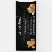 Roos Gold Whisk Bakery Business ReOpening Spandoek (Verticaal)