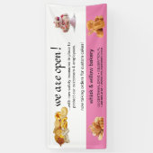 Roos Gold Whisk Bakery Business ReOpening Spandoek (Verticaal)