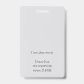 Roos Gold Whisk Bakery/Caterer Employee Photo ID Badge (Achterkant)