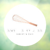 Roos Gold Whisk Bakery Raamsticker (Vel 3)