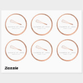 Roos Gold Whisk Bakery Ronde Sticker (Vel)