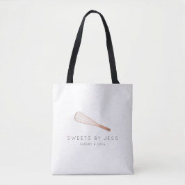 Roos Gold Whisk Bakery Tote Bag