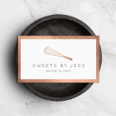 Roos Gold Whisk Bakery Visitekaartje
