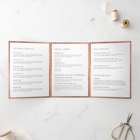 Roos Gold Whisk Bakkerij Catering Menu Brochure (Binnen)