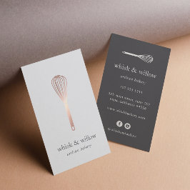 Roos Gold Whisk | Bakkerij | Chef | Zitplaats Visitekaartje