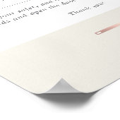 Roos Gold Whisk-bakkerij voor winkelgebruik Poster (Hoek)