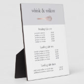 Roos Gold Whisk | Bakkermenu of Prijslijst Fotoplaat (Zijkant)