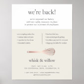 Roos Gold Whisk Business - Heropening Poster (Voorkant)