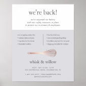 Roos Gold Whisk Business - Heropening Poster (Voorkant)