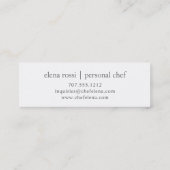 Roos Gold Whisk Logo | Chef Catering Bakery Mini Visitekaartje (Achterkant)