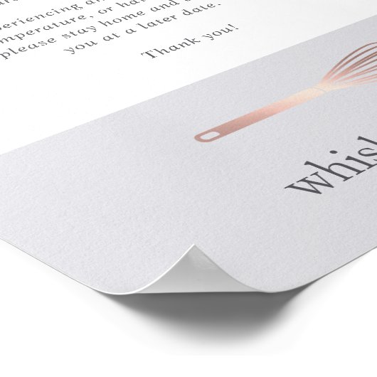 Roos Gold Whisk | Welkom Bakery Covid Poster (Hoek)