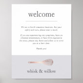 Roos Gold Whisk | Welkom Bakery Covid Poster (Voorkant)