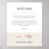 Roos Gold Whisk | Welkom Bakery Covid Poster (Voorkant)