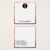 Roos Gold White Border Logo Verdien Kaart (Voorkant /achterkant)