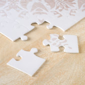 Roos Gold White Damask Mandala Legpuzzel (Zijkant)