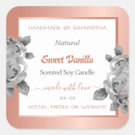 Roos Gold White en grijs Product Packaging Labels